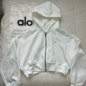 ALO Yoga Classic White Hoodie